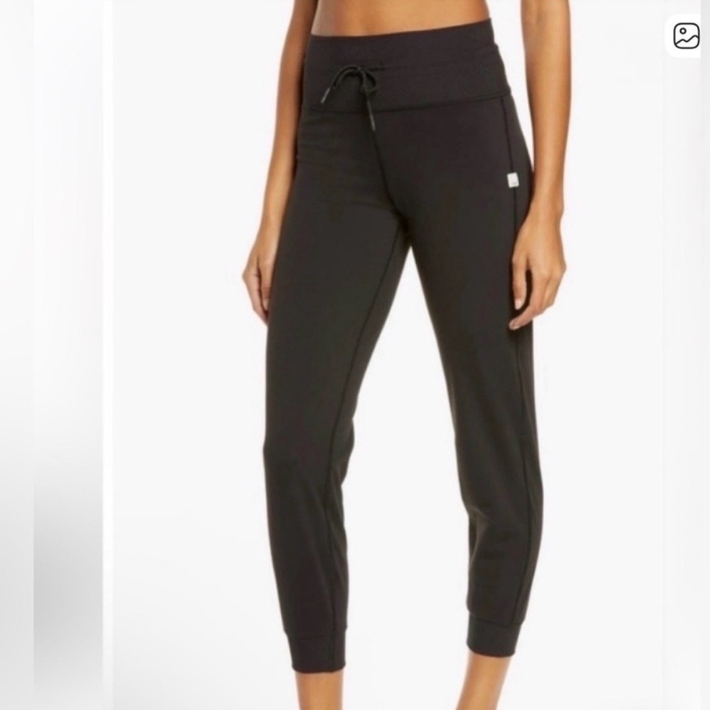 Vuori Black Drawstring Track Joggers
